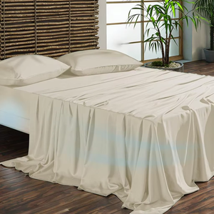 Sang trọng mềm mại và thân thiện với môi cao cấp 300tc tre Duvet cover 100% hữu cơ tre tấm ga trải giường Bộ - Product Image 3