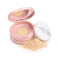 Poudre fixante mate longue tenue de haute qualité pour le contrôle du sébum, étiquette privée, boîtier rose, maquillage végétalien, poudre libre