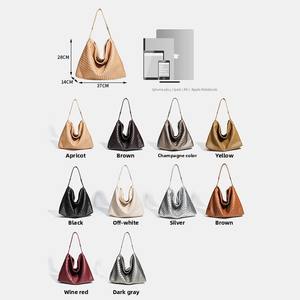 中国市场批发舒适耐用理想选择大容量手工编织PU女包日常外出 - Product Image 5