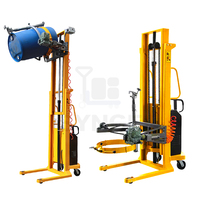 SYNGE Fabricant Vente en gros 500kg Capacité de charge Petit chariot en acier Tambour Transpalette Tambour d'huile électrique Gerbeurs