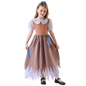 Disfraz de Halloween para niñas de 8 a 13 años, falda de cosplay de Cenicienta y Blancanieves, traje de escenario con diadema - Product Image 5
