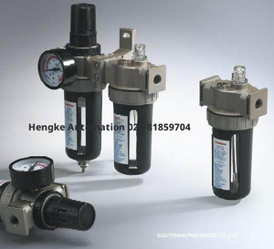 Unità di Preparazione dell'Aria <span class=keywords><strong>Pneumatica</strong></span> Industriale Hengke Serie SFR: Filtro, Regolatore e Lubrificatore Pneumatico SFR200 SFR300 SFR400 - Product Image 3