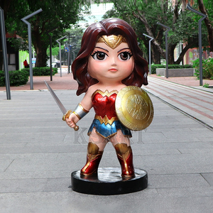 รูปปั้นตัวการ์ตูนมาร์เวลไอรอนแมนของตกแต่งสนามเด็กเล่นในร่มแอคชั่นฮีโร่ภาพยนตร์โรงละครบาร์นักรบหญิง - Product Image 1