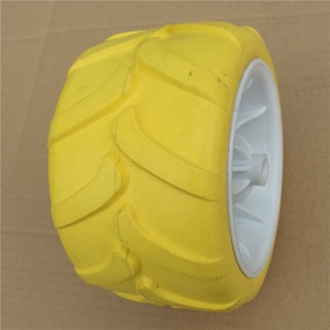 <span class=keywords><strong>Rueda</strong></span> de Espuma de PU CANDOR Herringbone de 180 mm con Alta Resistencia al Desgarro y Excelente Protección Contra Pinchazos, Capacidad de Carga de 35 kg para Carretillas de Jardín - Product Image 4