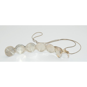 Collana Vintage unica in argento Sterling 925 con medaglione dell'album fotografico Art déco! - Product Image 4
