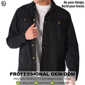 Giacche di <span class=keywords><strong>jeans</strong></span> eleganti e alla moda di alta qualità da <span class=keywords><strong>uomo</strong></span> alla moda di alta qualità giacche di <span class=keywords><strong>jeans</strong></span> Casual eleganti con bottoni anteriori a maniche lunghe per gli uomini - Product Image 2