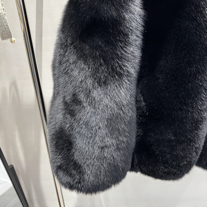 Cappotto da <span class=keywords><strong>Uomo</strong></span> in Vera Pelliccia di Volpe Argentata di Lusso Caldo <span class=keywords><strong>Invernale</strong></span> Design Personalizzato all'Ingrosso - Product Image 2