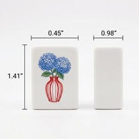 Ensemble de tuiles de Mahjong de Noël de luxe américain, grande taille, en mélamine acrylique écologique, pour divertissement familial moderne