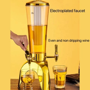 Tour à fût lumineuse à 3 robinets, distributeur personnalisé de jus et de bière pour bars et fêtes, support à cocktails portable et écologique - Product Image 6