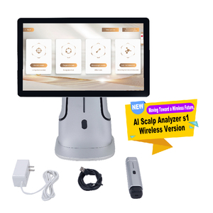 Analizador de Cabello Todo en Uno, Analizador de Cuero Cabelludo Inalámbrico Portátil con Tecnología de IA, Material de Metal ABS, Dispositivo de Cuidado Capilar Ecológico y Seguro - Product Image 1