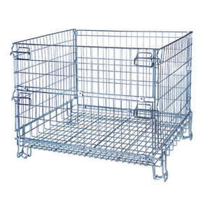Cage pliante Cargo et équipement de stockage Conteneur en treillis métallique pliable galvanisé - Product Image 3