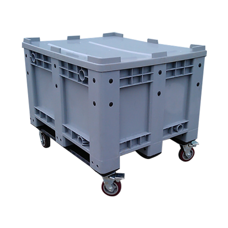 Heavy duty из полиэтилена высокой плотности, не вентилируемый сплошной стеной закрытые гигиены пищевой промышленные стекируемые Заводские пластиковых поддонов стеллаж коробка