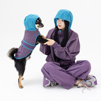Manteau de pluie pour chien USMILEPET, imperméable et coupe-vent, avec capuche, respirant, pour les promenades en plein air, pour les grands chiens