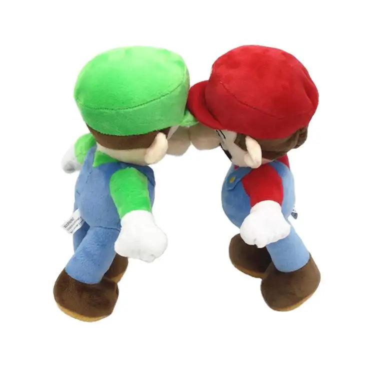 Vendita calda 25cm Super Bros peluche farcito Mario figura giocattolo morbido peluche bambole giocattolo Super Mario peluche per bambini