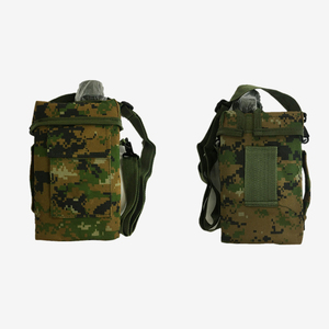 Durable Lightweight PVC Camo Portable Outdoor Sports Water Bottle <b>Storage</b> Bag Adjustable Shoulder Strap Carry Pouch - Product Image 6