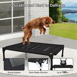 Elevated Portable <b>Dog</b> <b>Bed</b>-Durable Washable Removable Cooling Modern Rectangle Design for All Seasons - Product Image 4