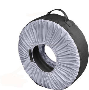 Cubiertas de neumáticos de poliéster 600D personalizadas para camión SUV Camper RV Protector de rueda a prueba de polvo para neumático de repuesto de 26-29 pulgadas - Product Image 4