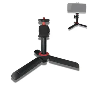 Suporte para tripé de câmera Mini Tabletop Tripé Selfie Stick Tripé de viagem para iPhones