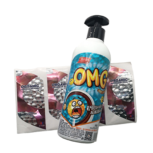 Autocollants holographiques 3D personnalisés pour bouteilles de shampooing Étiquettes laser auto-adhésives étanches pour les soins capillaires Emballage cosmétique - Product Image 4