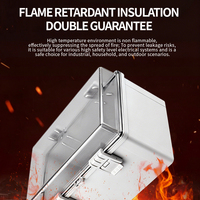 Boîte étanche en plastique ABS IP65, boîte de jonction électrique pour surveillance intérieure et extérieure, boîte de distribution transparente résistante à la pluie