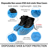 Surchaussures à nouer jetables, imperméables, sans latex, de qualité médicale, résistantes à l'usure, en vrac, livraison rapide