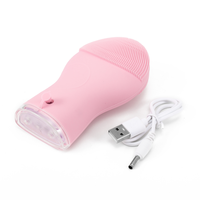 Brosse de nettoyage du visage en silicone sonique électronique, vibration, nettoyage en profondeur et forte puissance