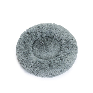 Beruhigendes Bett für Kleine Hunde & Katzen - Donut-Form aus Kunstfell, Waschbar, 30 Zoll, Rutschfest, Flauschig, Umweltfreundlich - Product Image 3