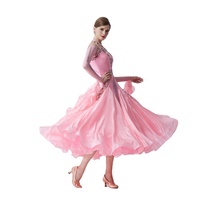 B-19422 Adulte femme norme nationale robe de danse de salon moderne danse valse costumes stretch robe grande taille à vendre