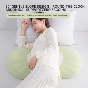 Oreiller de grossesse ergonomique multifonctionnel en mousse à mémoire de forme pour femmes enceintes dormeuses sur le côté - Product Image 3