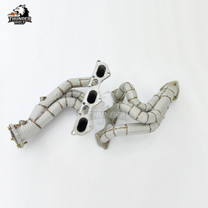 Nouveau stock + Expédition en 1-7 jours : Collecteurs d'échappement à flux libre <span class=keywords><strong>Hetu</strong></span> pour 718 GT4/Spyder/GTS 4.0L, Tuyaux de course, Garantie un an - Product Image 3