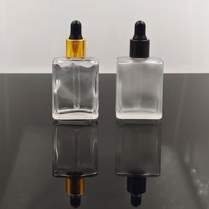 Elegante 10ml 15ml 30ml quadrato 50ml 100ml chiaro ambra olio essenziale deodorante rotolo di vetro su bottiglie con coperchio in oro - Product Image 6