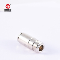 Connecteur femelle droit nickelé de type N 50 ohms DC-3 GHz RF avec pince pour câble RG58