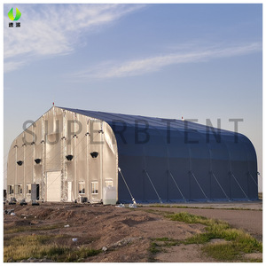 Carpa Excelente, Grande, Semipermanente, Tipo Hangar para Aviones, Carpa de PVC para Almacenamiento Industrial - Product Image 1