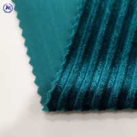 Tissu en velours coréen rayé, 95% polyester, 5% élasthanne, très vendu, pour pantalons larges pour femmes