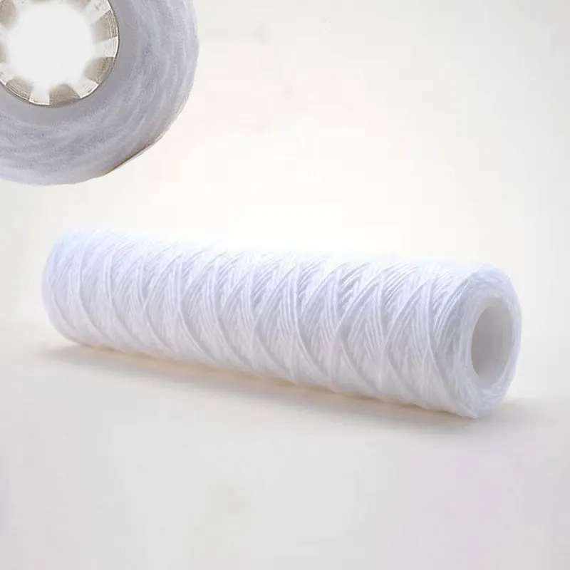 Industrial 5 Micron Spun Polypropylene Filter Cartridges Non-Woven Fabric Skeleton Core Waste Water Treatment Sediment Filters