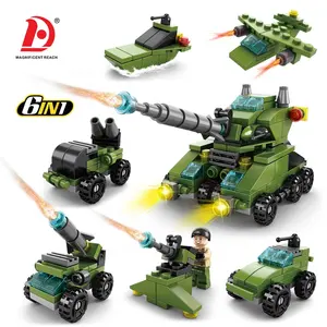 HUADA 2023 Boy Series Military Assemble Bricks Set Baby Plastic Building Blocks Toys for Kids