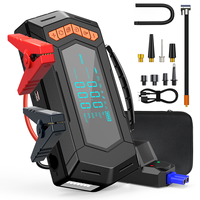 Démarreur portable 12V 6000A 29800mAh pour voitures et camions avec compresseur d'air et souffleur, batterie anti-étincelles, fabricant OEM