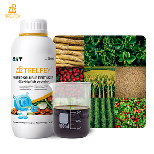 Fertilizante líquido de aminoácido orgánico bioestimulante soluble en agua de proteína de pescado Ca Mg de alta calidad - Product Image 1
