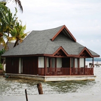 Maison flottante préfabriquée en bois, design populaire 2017, à vendre