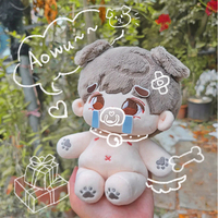 Poupée en peluche super douce de 20 cm, personnages d'anime Kpop brodés sur mesure, avec rembourrage en coton PP