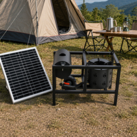 Brûleur automatique à huile usagée solaire pour système de chauffage d'élevage avicole, chauffe-huile à moteur usagé avec panneau solaire et sans batterie