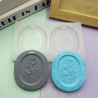 Vente flash : Moule en silicone pour diffuseur de parfum de marque G, à suspendre, pour la fabrication de résine époxy, d'aromathérapie, de plâtre, de bougies, de fleurs, feuille double parfum