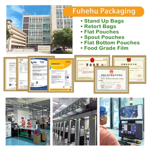 Sacs d'emballage alimentaire en plastique avec fenêtre et fermeture éclair Pochette debout d'emballage de fruits secs impression personnalisée - Product Image 6