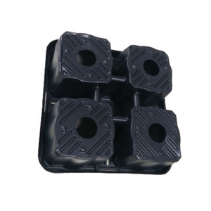 Grand plateau de semis de tomates <span class=keywords><strong>d</strong></span>'<span class=keywords><strong>orge</strong></span> pour animaux de compagnie de type hydroponique profond <span class=keywords><strong>à</strong></span> cellules carrées noires personnalisées avec trou - Product Image 6