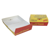 Caja de embalaje de grado alimenticio desechable con logotipo personalizado para restaurante, pollo frito para llevar, patatas fritas, hamburguesa, Hamburguesa en relieve