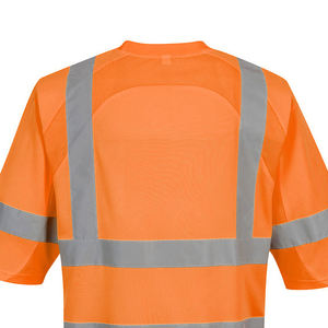 Camisa de Seguridad de Alta Visibilidad con Certificación ANSI/ISEA 107, 100% Poliéster, Manga Larga con Rayas, Uniforme de Trabajo Industrial para Hombre - Product Image 6