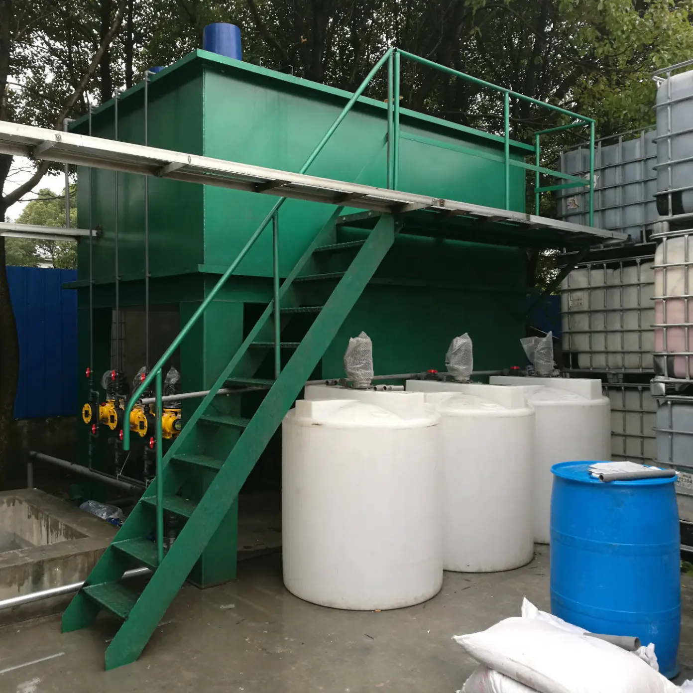 Chemical Wastewater TreatFlocculation-Sedimentation Equipment Electroplating industrial park electroplating wastewater treatment