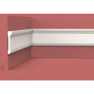 Panel de yeso de poliuretano para decoración de interiores, molduras lisas de yeso para pared, venta directa de fábrica de XT-9711Chinese
