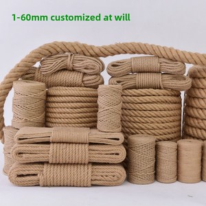 <span class=keywords><strong>Corde</strong></span> tressée artisanale en jute et <span class=keywords><strong>sisal</strong></span> pour l'artisanat, l'emballage, la décoration, le cerclage, le tressage de l'arbre à chat et les étiquettes d'emballage - Product Image 1