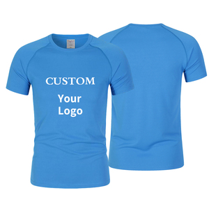 Wholesale Gym Training T Shirts Blank Custom Logo 100% Polyester Mens Sport Shirts - Product Image 1